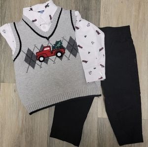 Izod, 18 month, 3 piece Christmas set